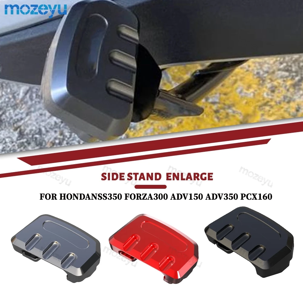 

For Honda PCX 125 150 160 PCX125 PCX150 PCX160 Motorcycle Side Stand Enlarged Plate Kickstand Foot Side Stand Enlarger Pad PCX