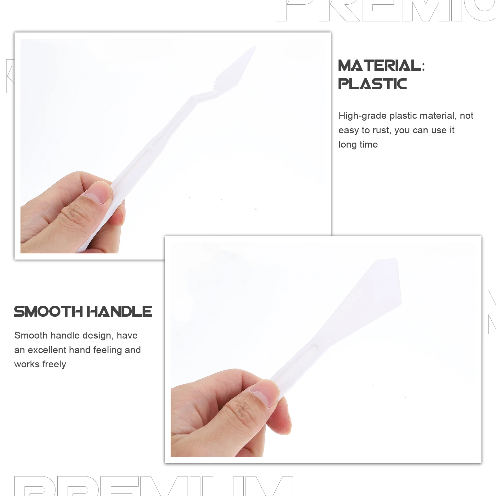 

30 Pcs Painting Scrapers Spatula Art Tools Plastic Palette Knives Accessories Knife Mixing Major Smooth Handle Design High Grade