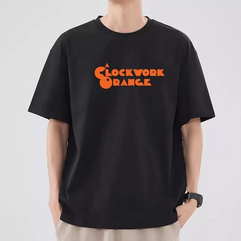 A Clockwork Orange T Shirt Women Couple Combination Clothes Short Sleeve Collar Fashion T-shirt Man Cotton