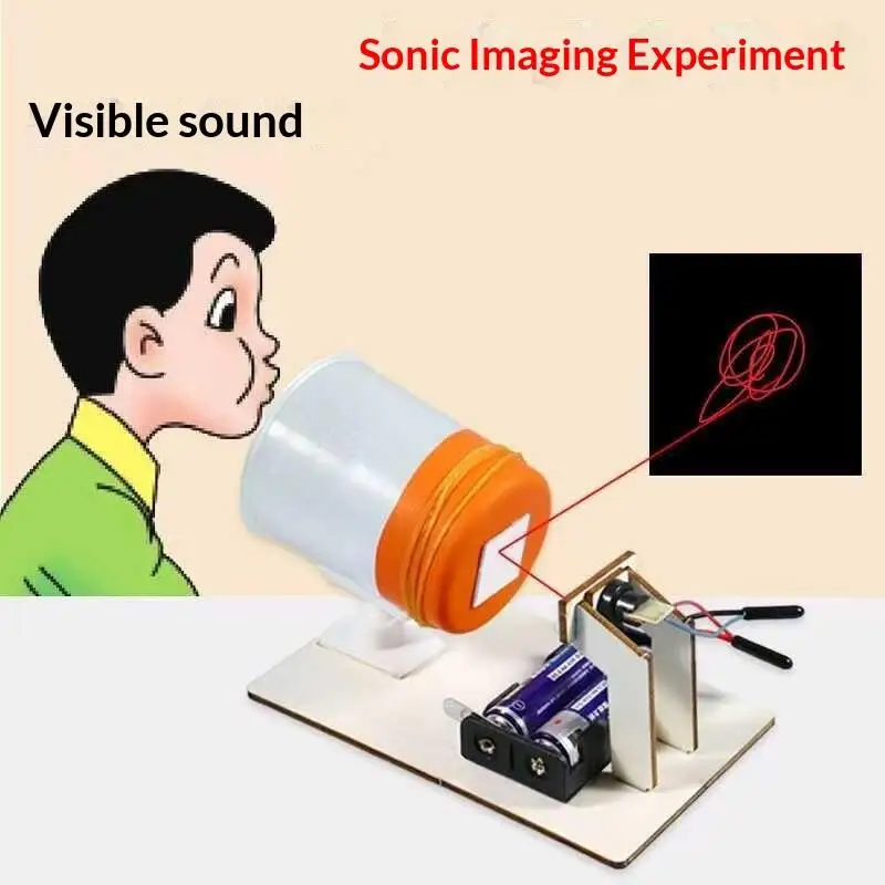 Fun Science Experiment Models, Hand Assembled DIY Acoustic Imaging Device, Teach and Learn Props