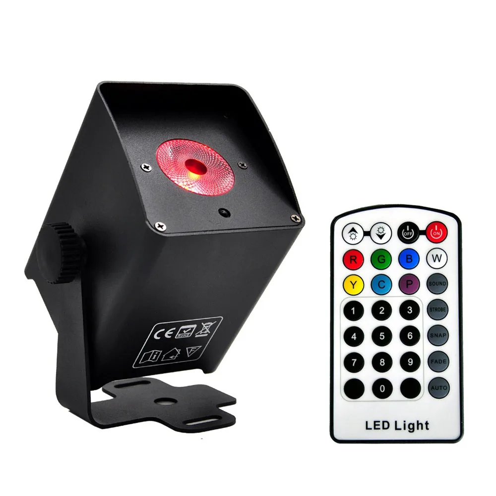 Wireless Stage Battery Par Light 1X18W LED RGBWA+UV Stage Light With Charge Progress Bar For DJ Disco Wedding Party