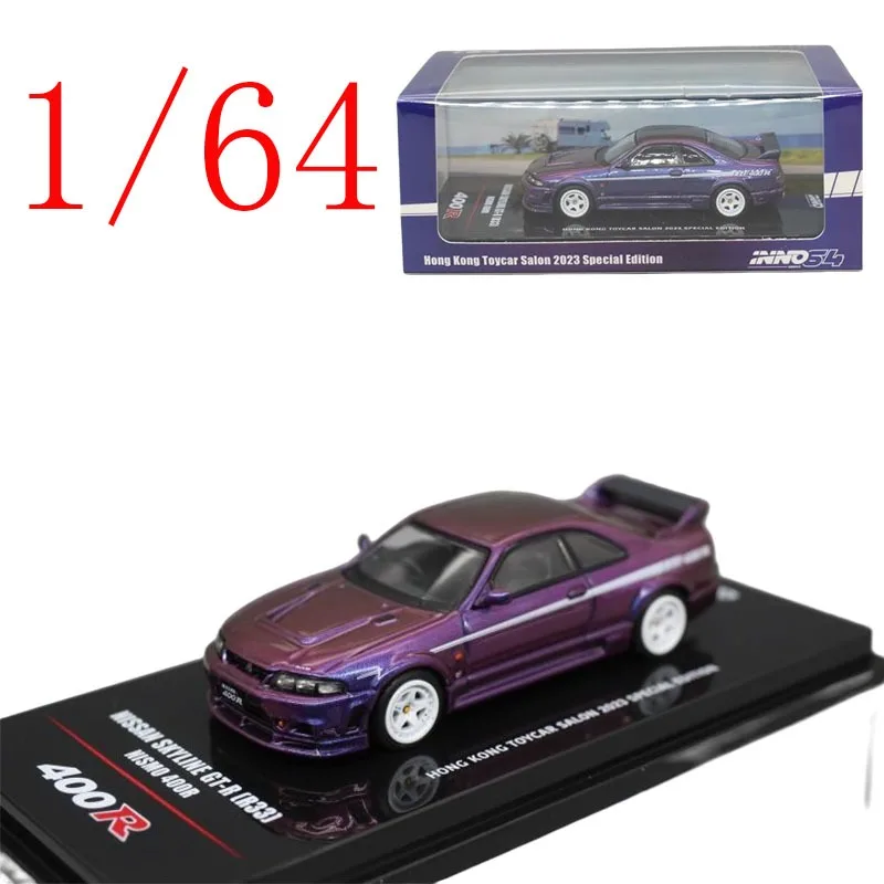

Inno литой под давлением масштаб 1/34, Skyline R33 GTR, модель автомобиля из сплава, игрушки для мальчиков, подарок, оригинальная коробка