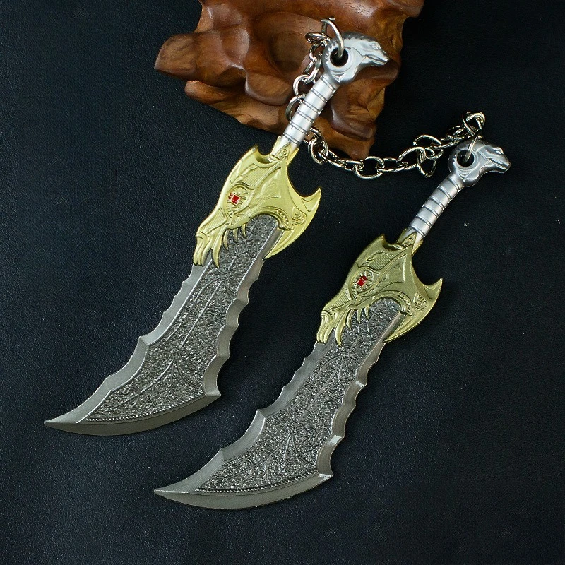 13 センチメートル NewGod of War ゲーム周囲クレイトスカオスブレード金属モデル小道具デスクトップ装飾装飾品男の子の誕生日プレゼントのおもちゃ