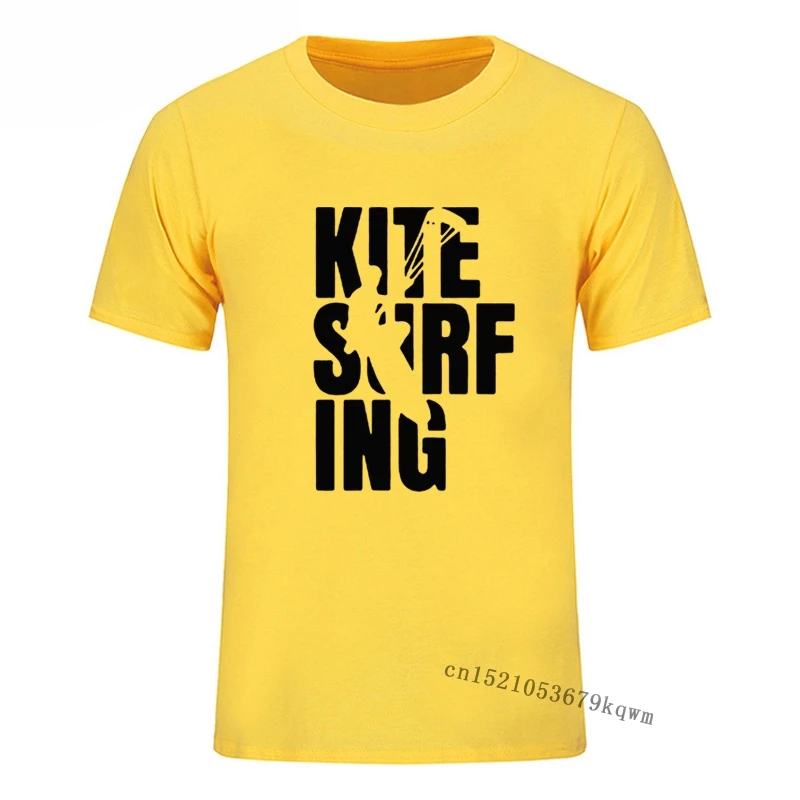 New Tshirts Kitesurfing Boarding Surfinger Harajuku Tees Streetwear Short Sleeve Top Clothing Black Tee Shirt for Men