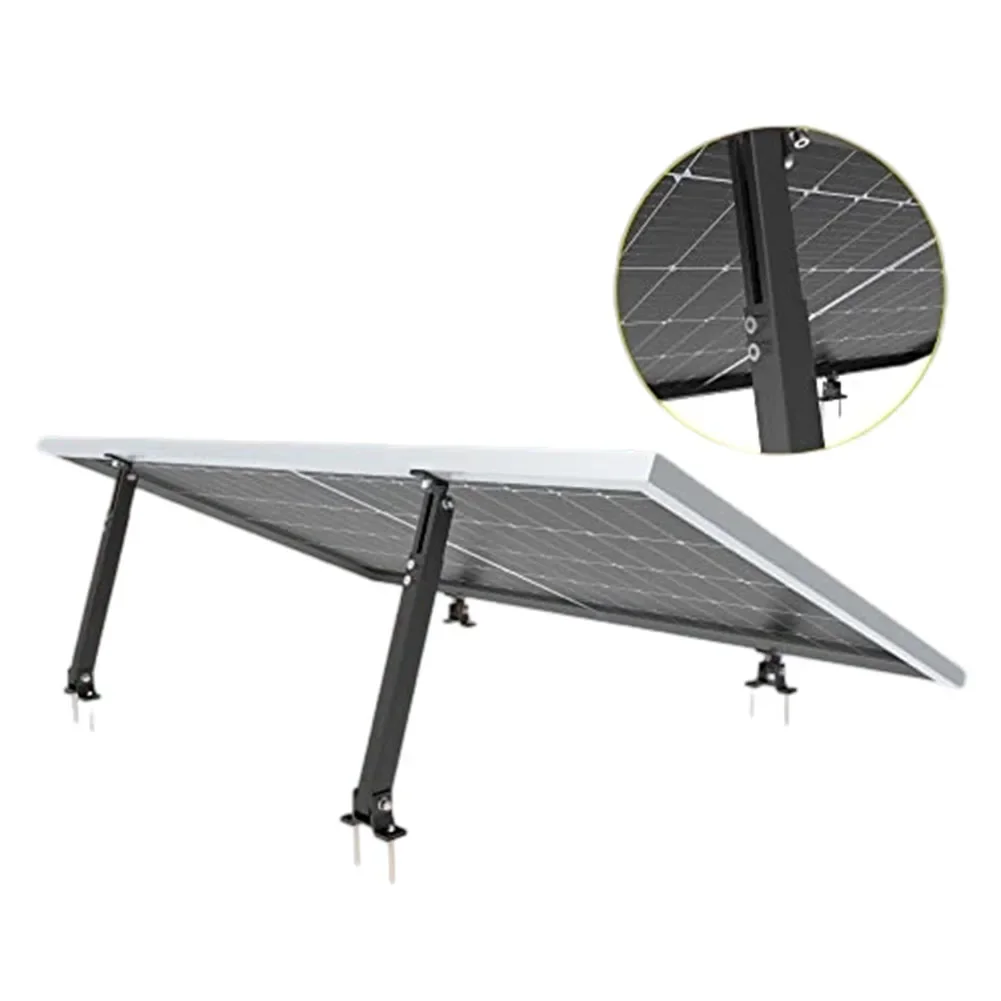 

2PCS Adjustable Aluminium Solar Bracket Set For Flat Roofs Adjustable Individually 390 To 693 Mm Balcony Power Station Bracket