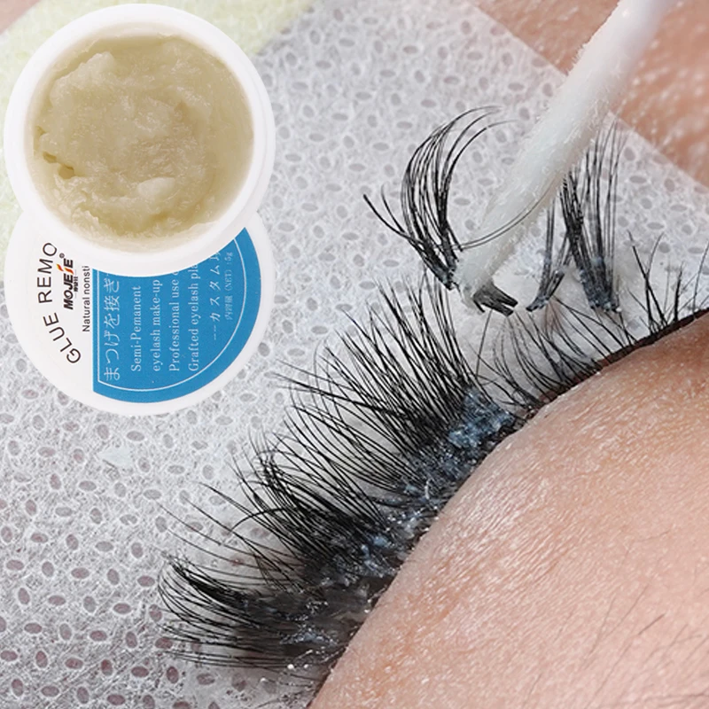 Professional Fake Eyelashes Remover Gel Plant Non-irritating Quick-removing Grafting Lashes Extensions Glue Makeup Remover 5g