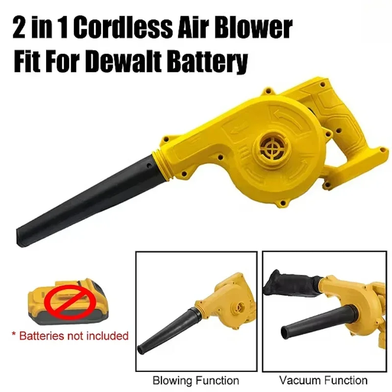 

2 в 1 Беспроводная воздуходувка и пылесос Электрический пылесос Компьютерный коллектор Листовая тряпка Электроинструменты для Dewalt 18 В 20 В Аккумулятор