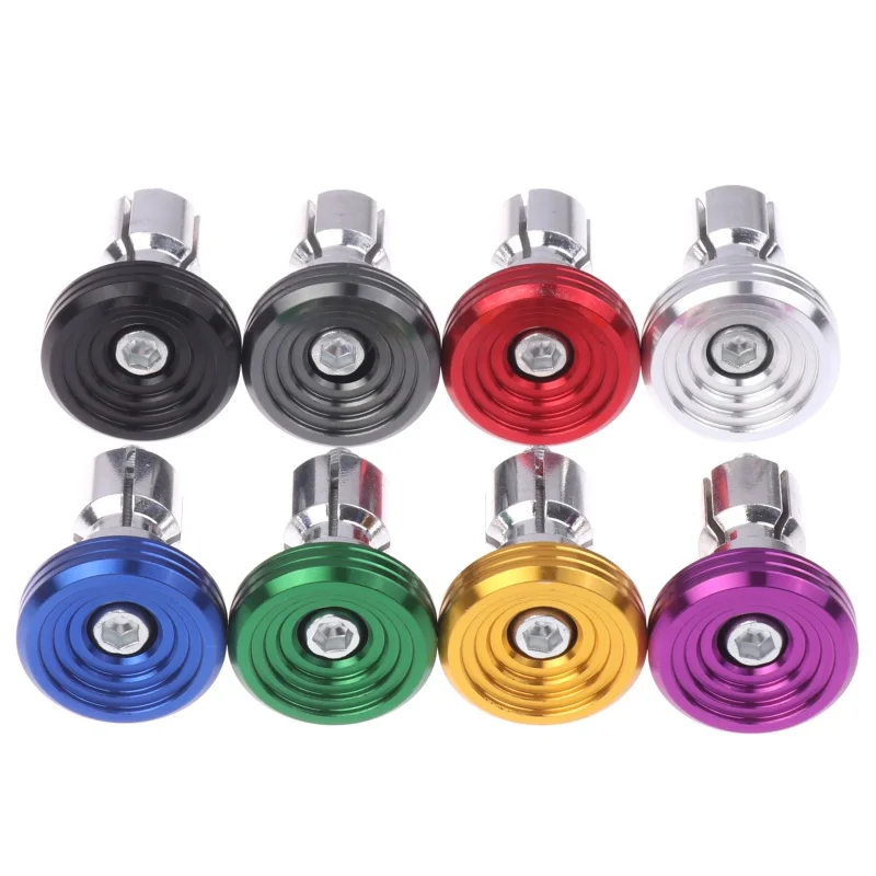 High quality1 Pair Motorcycle Handlebar End Caps Aluminum Motorcycle Grips Ends Anti Slip Designs