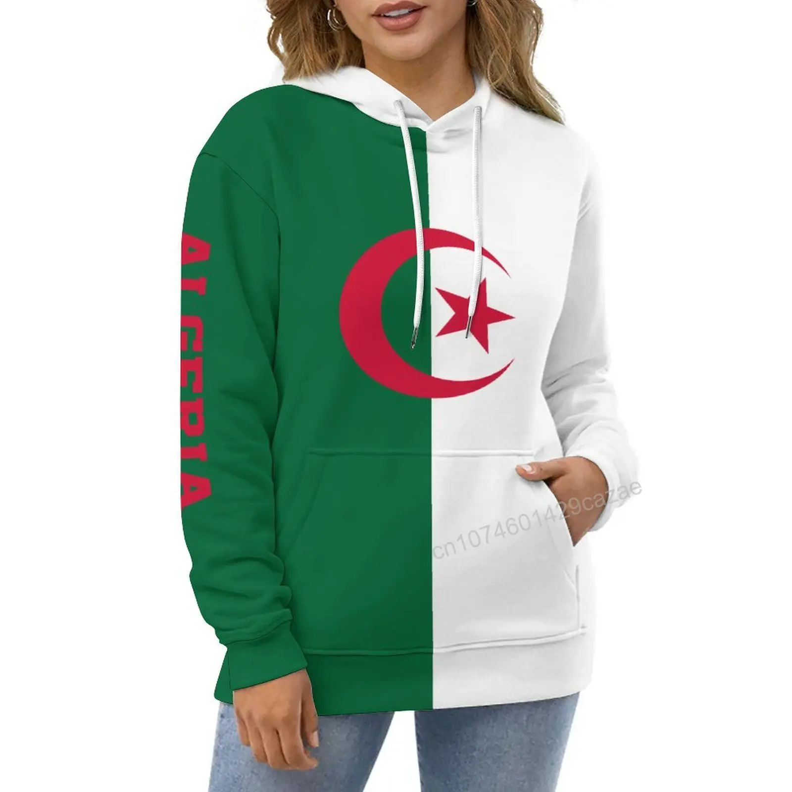 Algeria Country Flag 3D Hoodie Polyester Cool Men Women Harajuku Sweatshirt Unisex Casual Pullover Hoodies