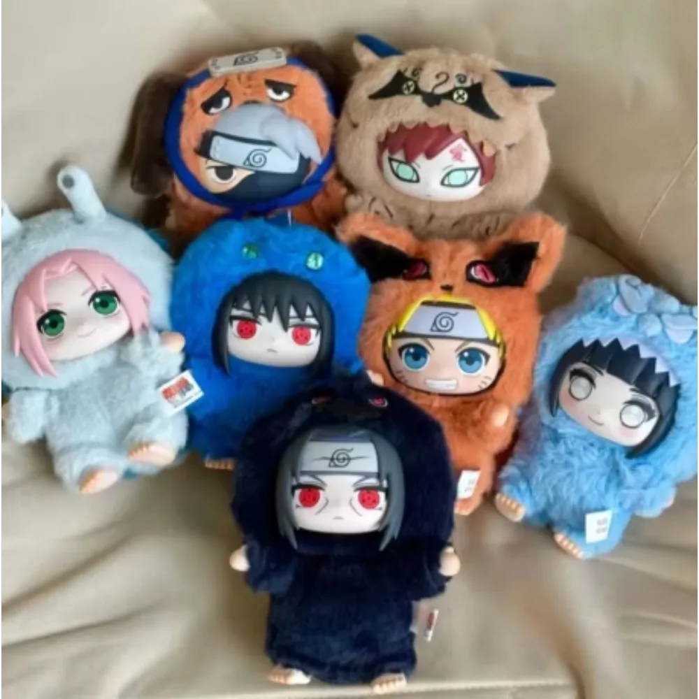 

Authentic anime blind box Naruto Shippuden; Cute beast style plush doll; Naruto and Sasuke PVC model toys; Kakashi and gifts