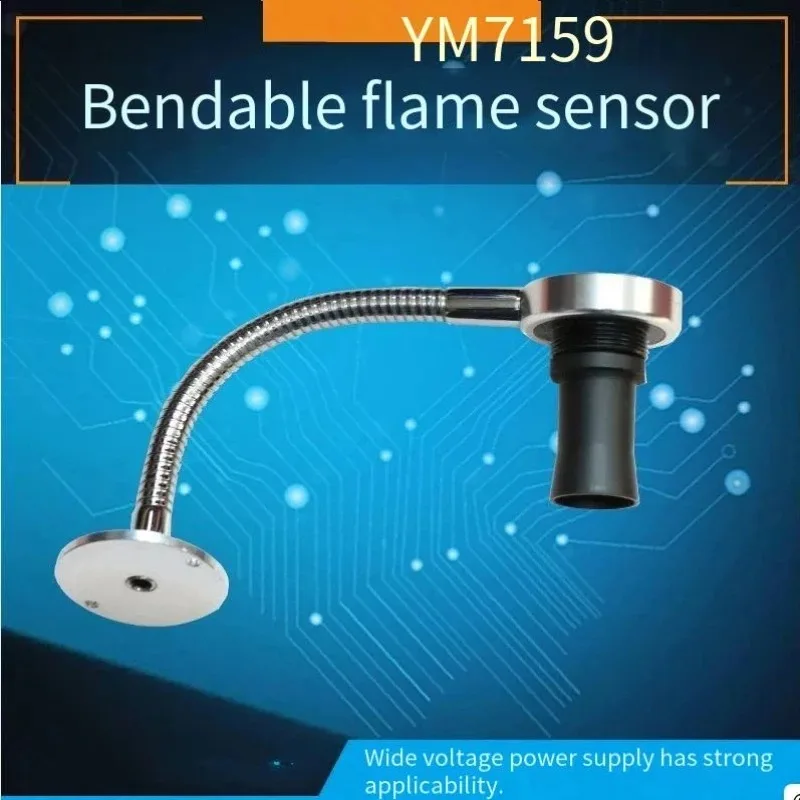 RS485 Bendable Flame Sensor, Infrared Fire Detector Transmitter for Fire Source Monitoring with Modbus Protocol