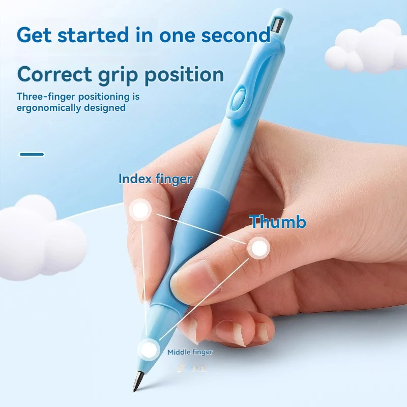 Mechanical Pencil Set 2.0mm HB Black/Colors Lead Refill for Writing Sketching Automatic Pencils Kawaii Cute School Supplies