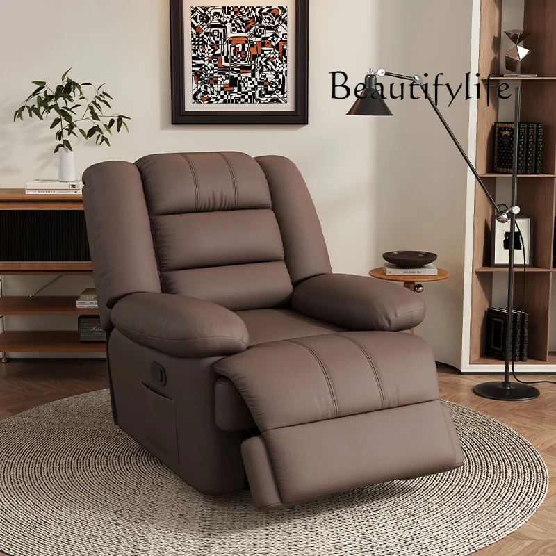

Sofa cabin single person electric massage chair living room office cat scratching skin can be rotated sofa recliner