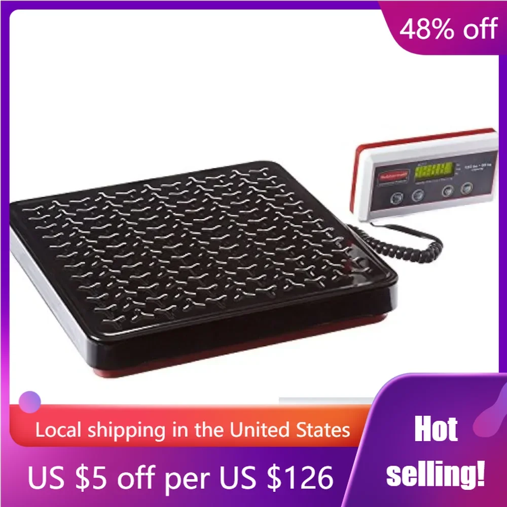 

Heavy-Duty Non-Skid Shipping and Postal Scale Kitchen Scales Commercial Products Digital Receiving Scale 150-Pound Capacity Bar