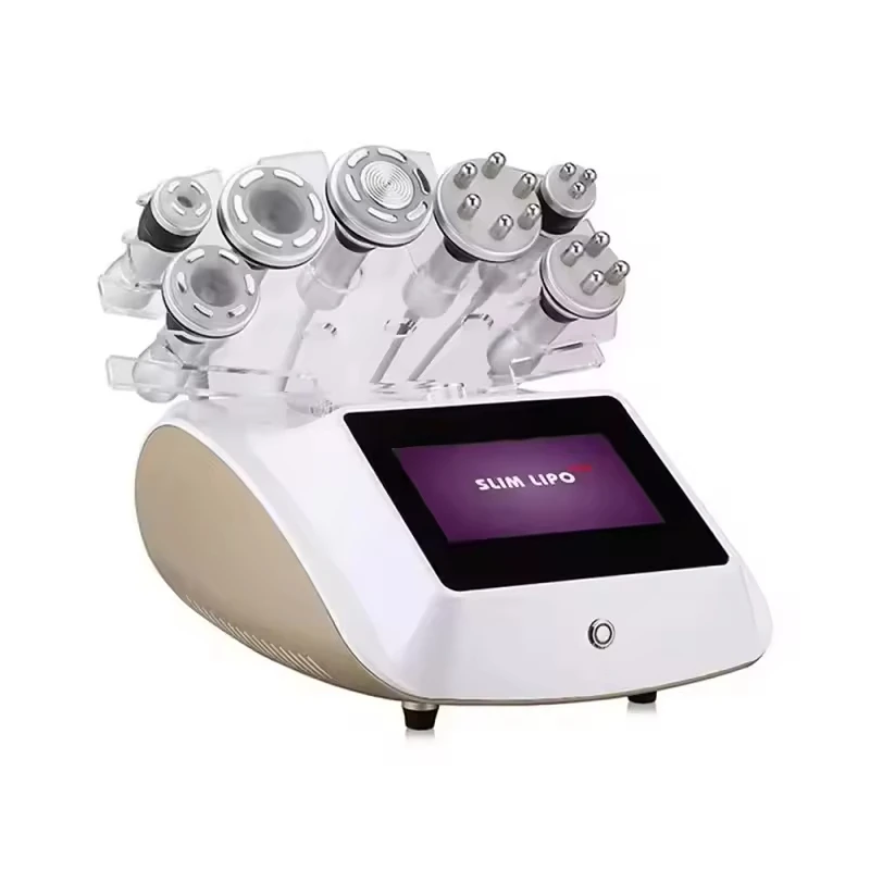 7 in 1 Strong Power 500W 40hkz Cavitation 5MHZ Multipolar Body Shaping and Slimming Radiofrequency Machine