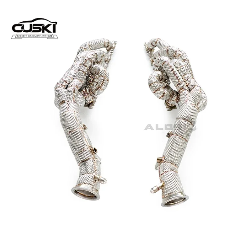 

Exhaust collector with insulation layer suitable for Lamborghini Huracan LP580/LP610 5.2l 2014-2018 stainless steel exhaust acce