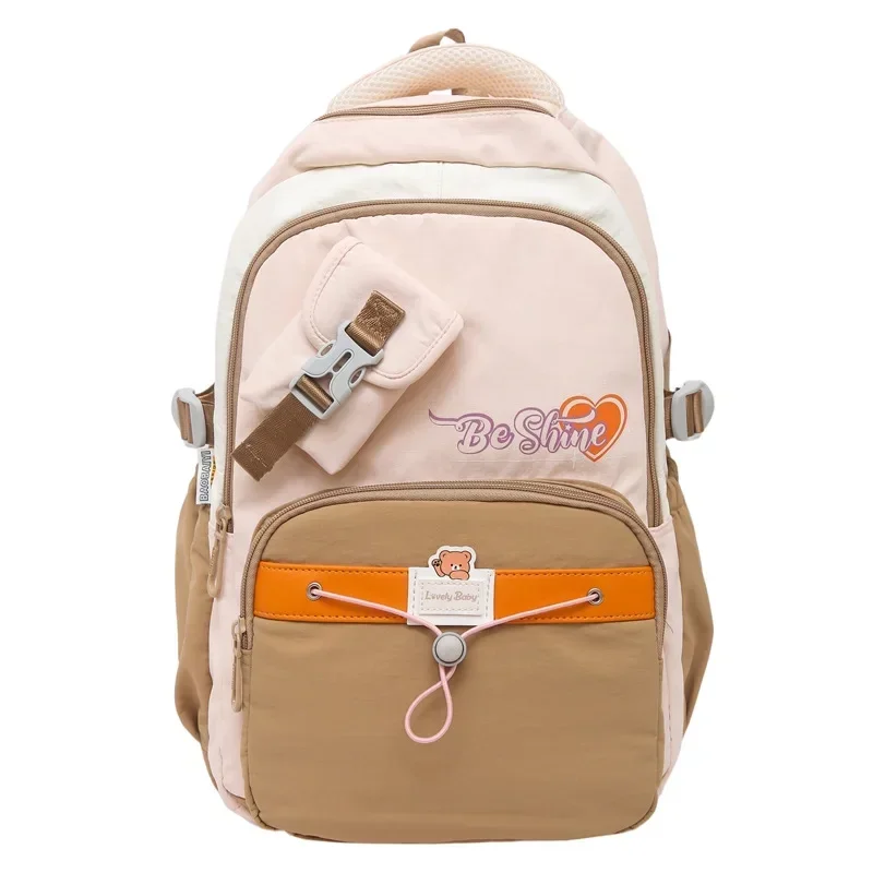 

Новый стильный свежий студенческий рюкзак Ins для младших и старшеклассников, повседневный, минималистичный, легкий, большой вместительности