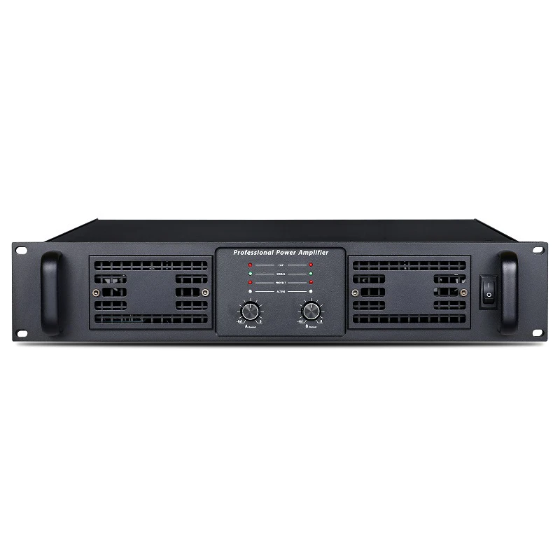Hot Sells 2U 2*650W Professional Amplifier Stereo Sound 2 Channel Pro System Stable Performance Audio Amplifier