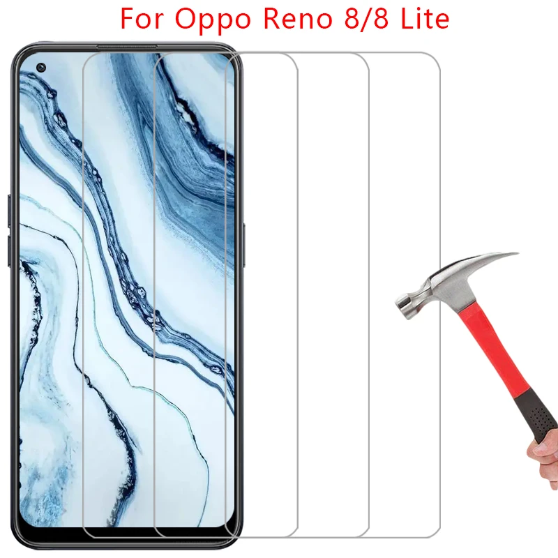 Capa de Vidro Temperado para Oppo Reno 8 Lite, Capa Traseira 360 para Reno8 8lite Reno8lite, Capa Protetora Completa para Oppo Reno 8 4G 5G