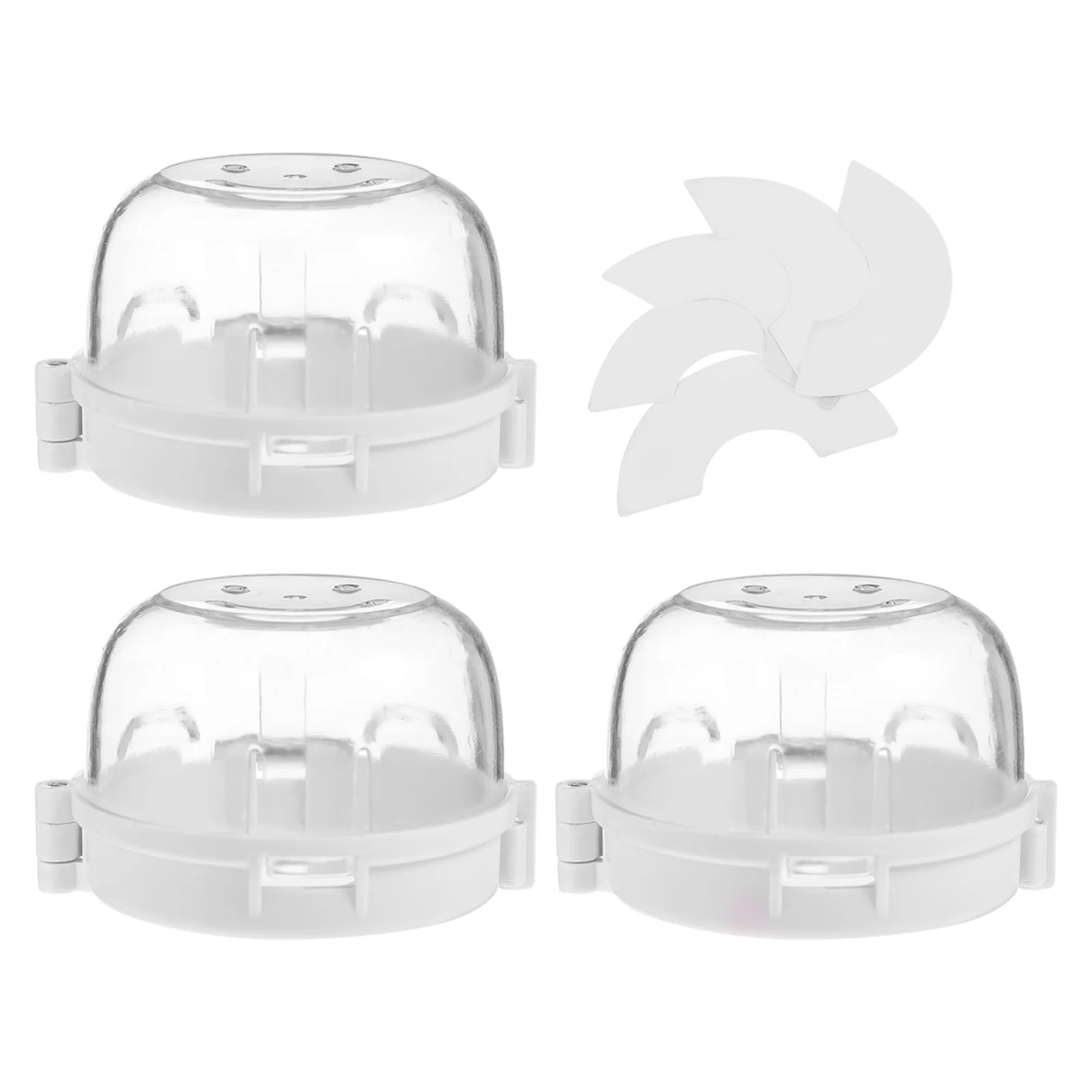 

3pcs Gas Stove Knob Cover Transparent 120°C Heat Resistant Child Proof Lock For Cooker Oven Safety Guard Kitchen Anti-Slip