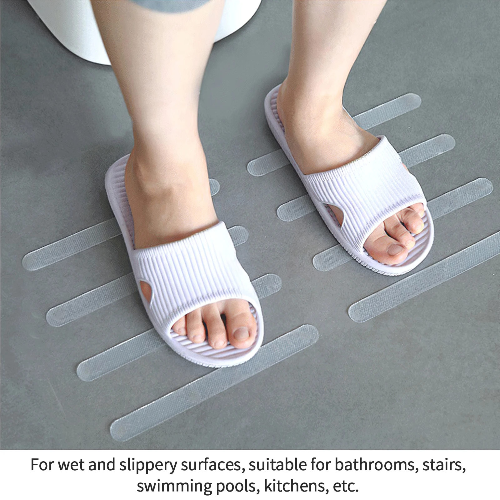 Anti Slip Bathtub Sticker Non-Slip Bath Stickers Shower Strip Self Adhesive Decals For Bathroom Tub Floor Home Stair Kitchen