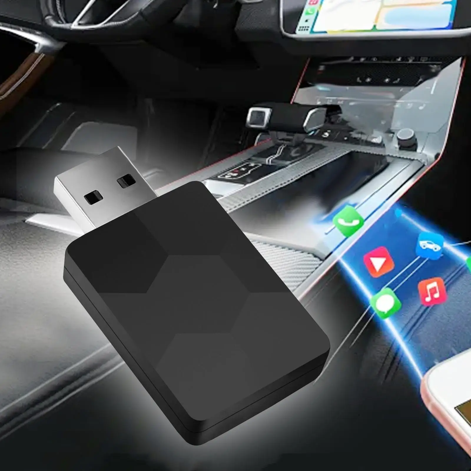 

Wireless Car and Phone Adapter Portable for Smartphones Auto Interconnection
