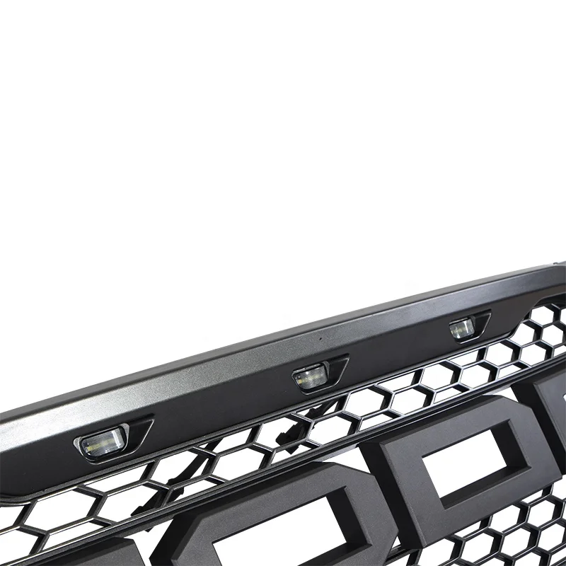 Front Grill Grille Fit For Ford Edge 2019-2020 Front Upper Grille Glossy Black