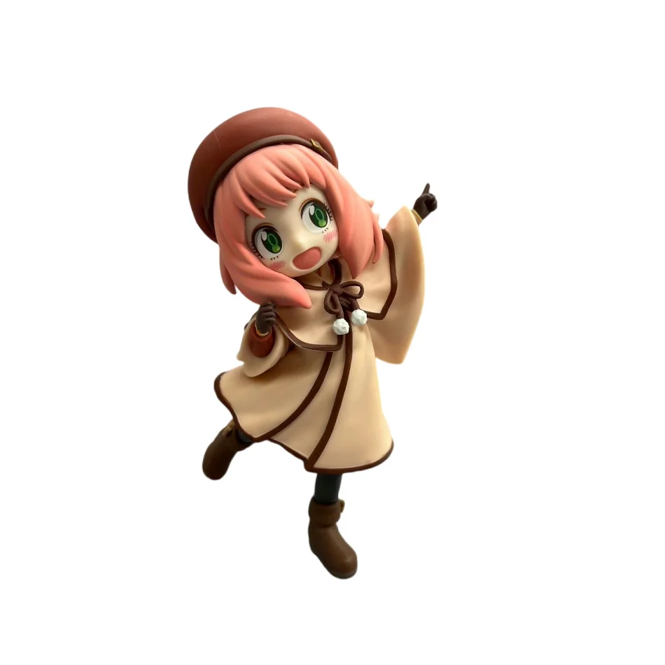 2026 Neue Anime Spy X Family CODE: Weiß 14 cm Spielzeug PVC Anya Winterkleidung Detektivbild Desktop-Dekorationen Süßes Geschenk für Kinder – Detail 10