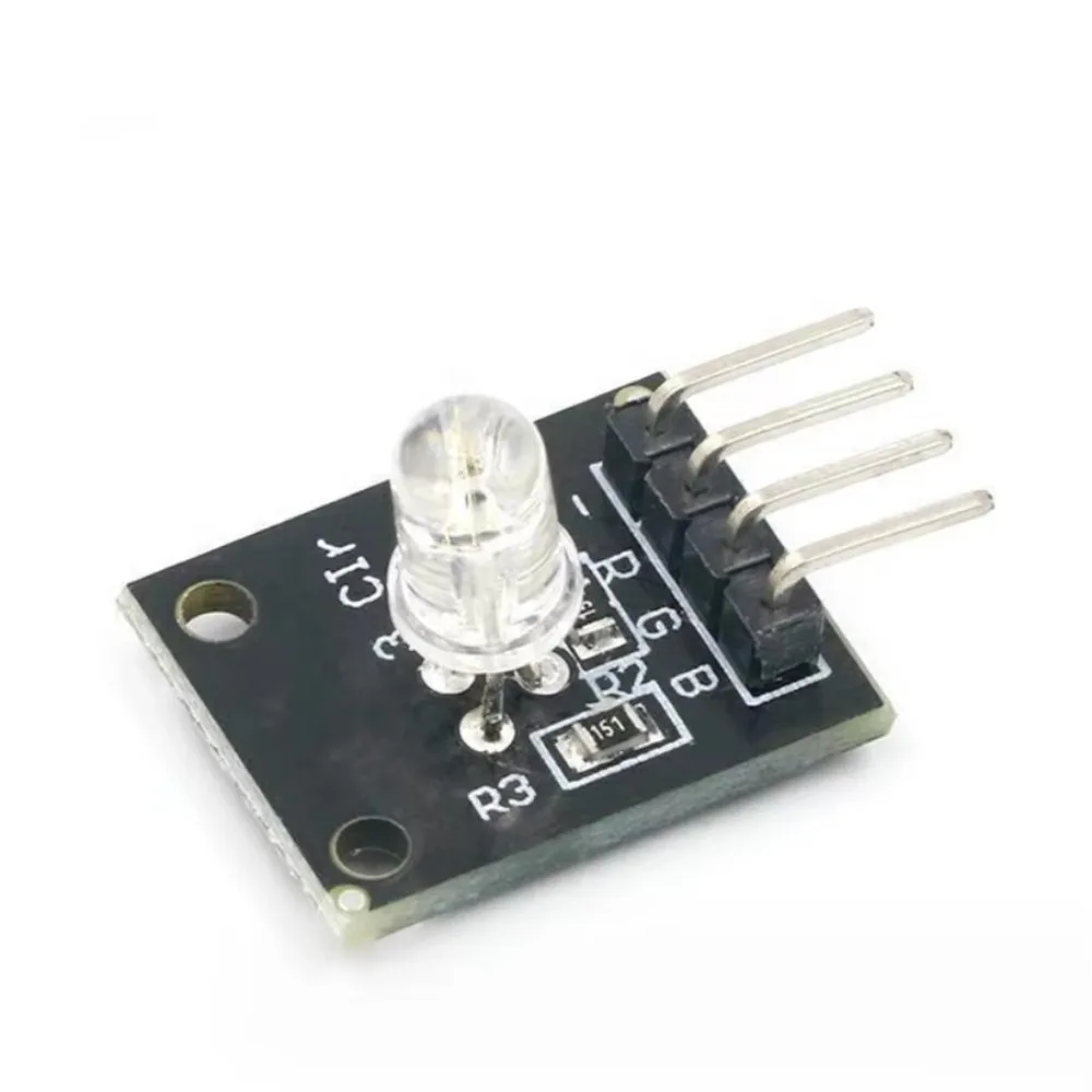 10 ピース/ロット KY-016 3 色 LED モジュールは、三色ライトの RGB モジュールプラグイン DIP に適しています