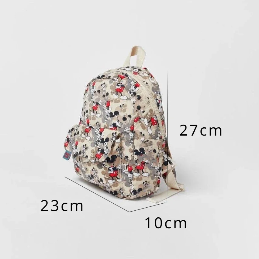 Disney Girls Backpacks Mickey Mouse Kawaii Bags Print Sequin Travel Storage Fashionable Schoolbags Kindergarten Mini Backpack