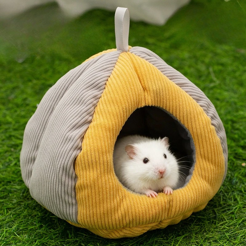 

Hamster Nest, Golden Silk Bear Hamster Warm Nest, Little Pet Nest,Fleece and Thickened,Autumn and Winter Breathable Nest,Hamster
