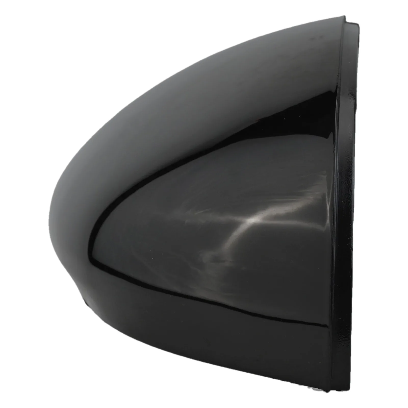 كما هو موضح في الشكل غطاء مرآة الجناح الخلفي غطاء مرآة سوداء لامعة غطاء أسود لامع حماية مرآة الرؤية الخلفية