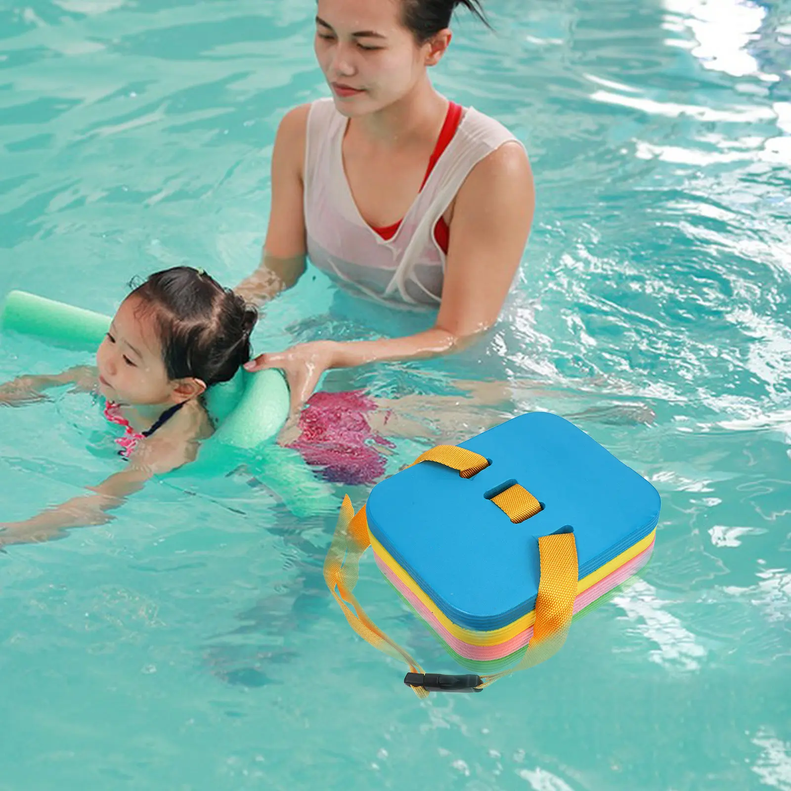 1Pcs Kids Swimming Back Float Eva Four Layer Swim Board Swimming Training Float for Beginners