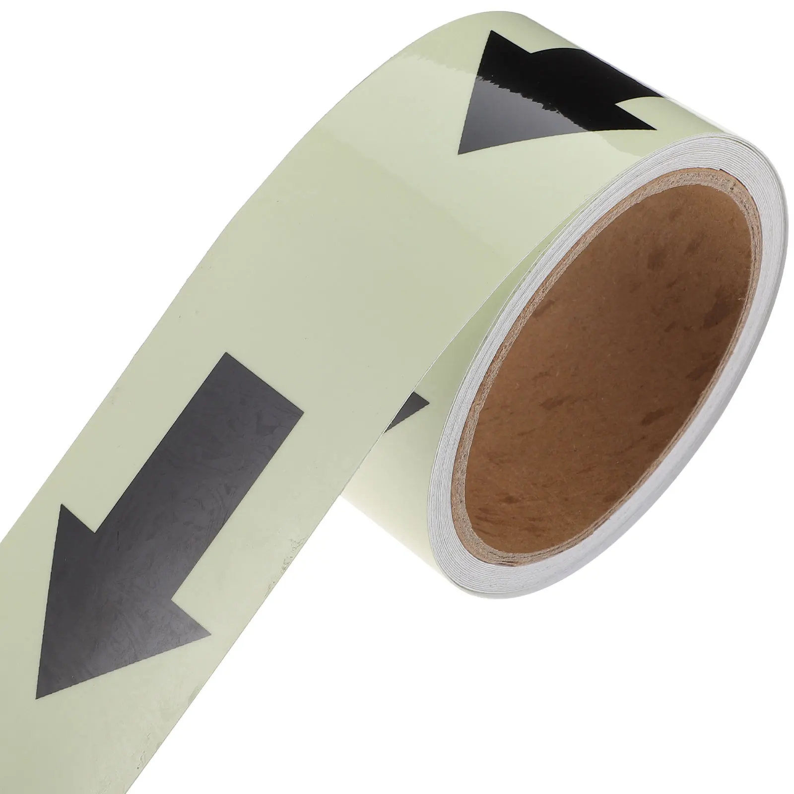 

Luminous Guide Tape Glow in Dark Reflective Safety Sticker Green Black for Stairs Passages Warehouses Offices Arrows Removable