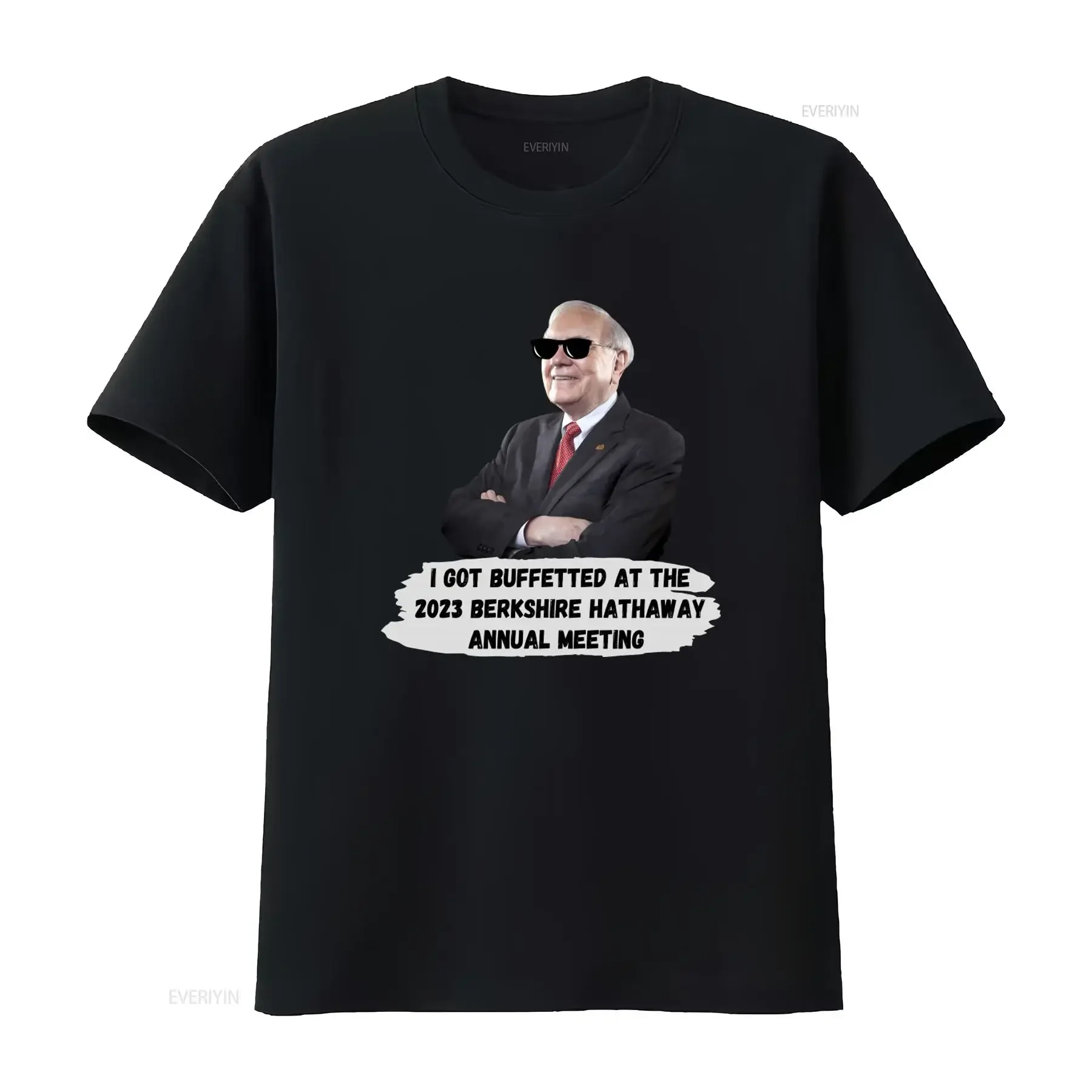 Warren Buffett T Shirt 2023 Berkshire Hathaway Annual Meeting I Got Buffetted  vintage Washed Soft Stylish Slightly fashion
