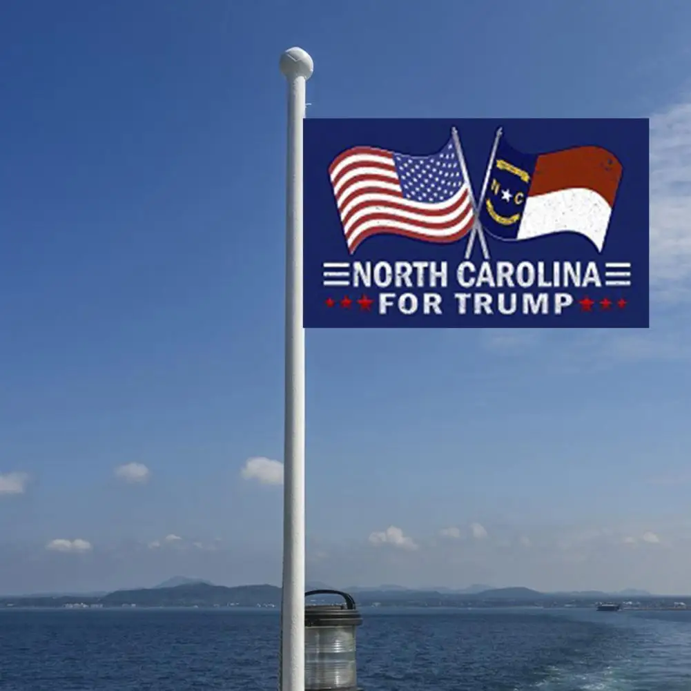 Thick Trump Flag Trump 2024 Campaign Flag with Rust-resistant Grommets Pattern Us States Design Outdoor Banner for Trump