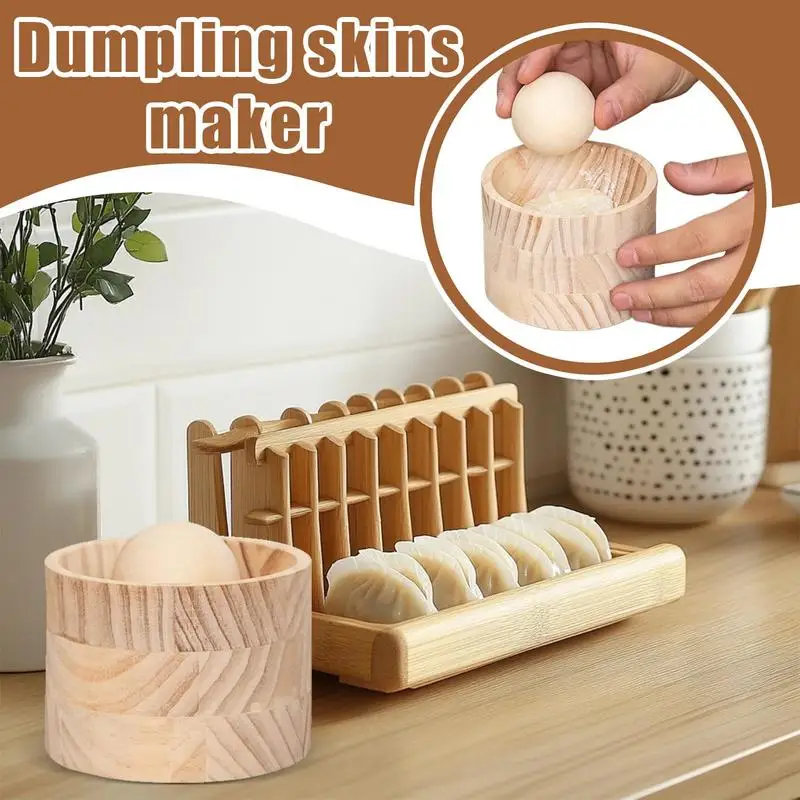 Dumpling Skin Maker Ball Rolling Manual Dumpling Maker Dumpling Skin Press Reusable Round Ravioli Maker Dumpling Wrapping Tools