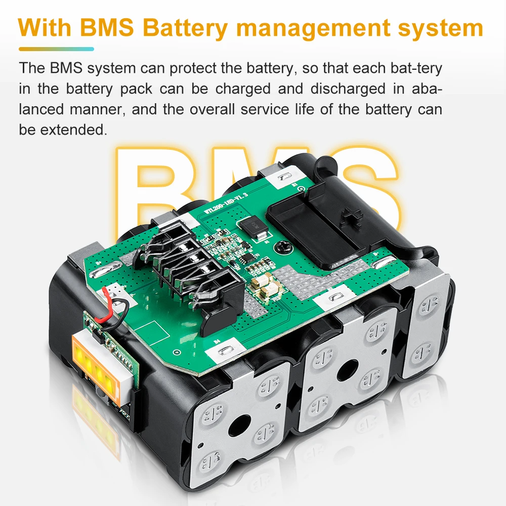 Batteria Camason 6Ah per utensili elettrici Dewalt 18V 20V accessori per utensili elettrici ricaricabili batterie al litio sostituire DCB200 184