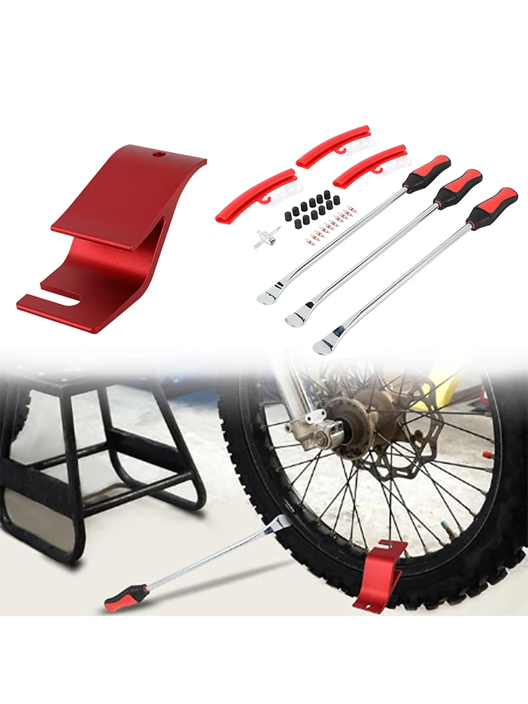 AliExpress JFGRACING Motorcycle Tire Spoons Tire Changer Tire Levers Tire Changing Tools Tire Changer with Bead Buddy Bead Breaker For Pit Dirt Bike