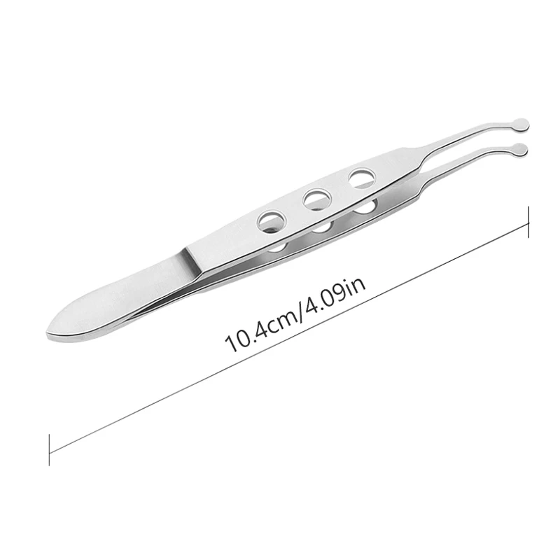 Meibomian pinça de massagem, pinça para cirurgia ocular, aba de glândula, pinça para pálpebras, aço inoxidável, liga de titânio, ferramenta para cirurgia de pálpebras