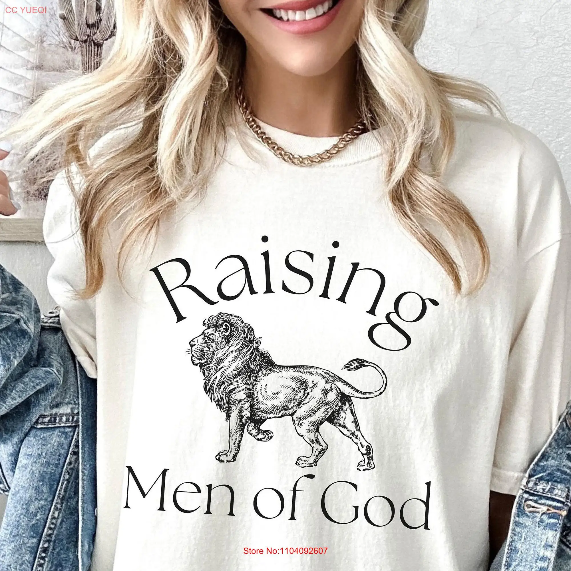 Raising Men of God T Shirt Christian Boy Mom For Boys Apparel Women Comfort Colors long or short sleeves