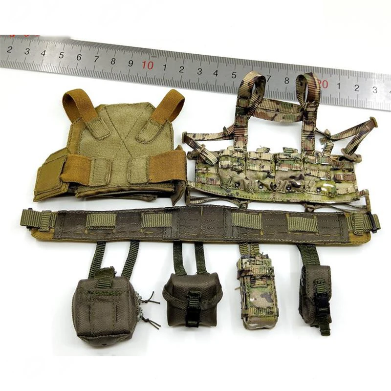 

EASY&SIMPLE ES 26042R 1/6 US Army Special Forces Sniper Tropical Version Battle Hang Chest Bags Set Military Model For Fans DIY