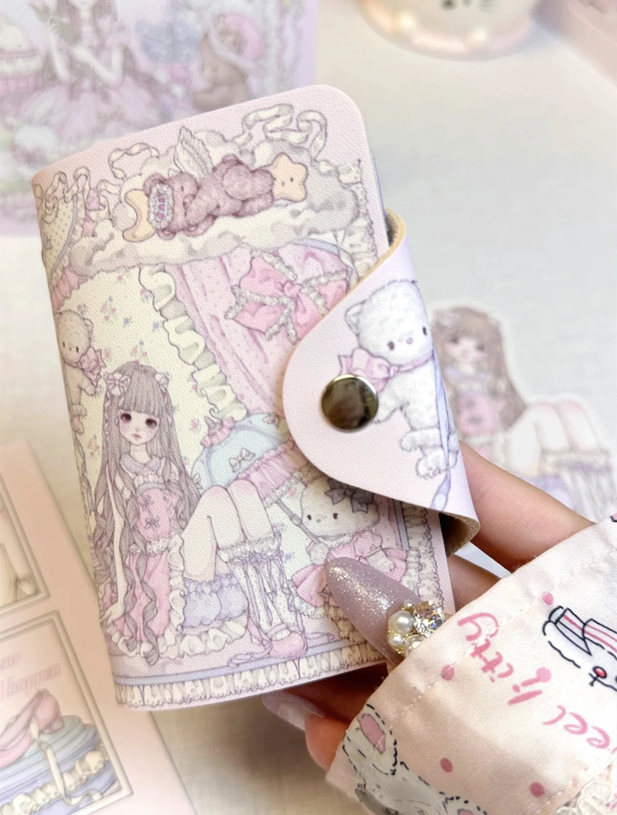 1Pcs Cartoon Card Bags Casual Cute ID Credit Card Holders Creative Color Card Case Bank Card Cover Multi Card Slots Wallet