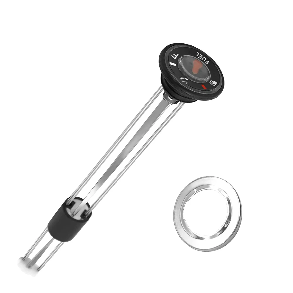 

Fuel Gauge Fuel Gas Cap Gaugea Meter 142mm Mini Mechanical Oil Level Gauge Stainless Steel Metal Lid for ATV Karting