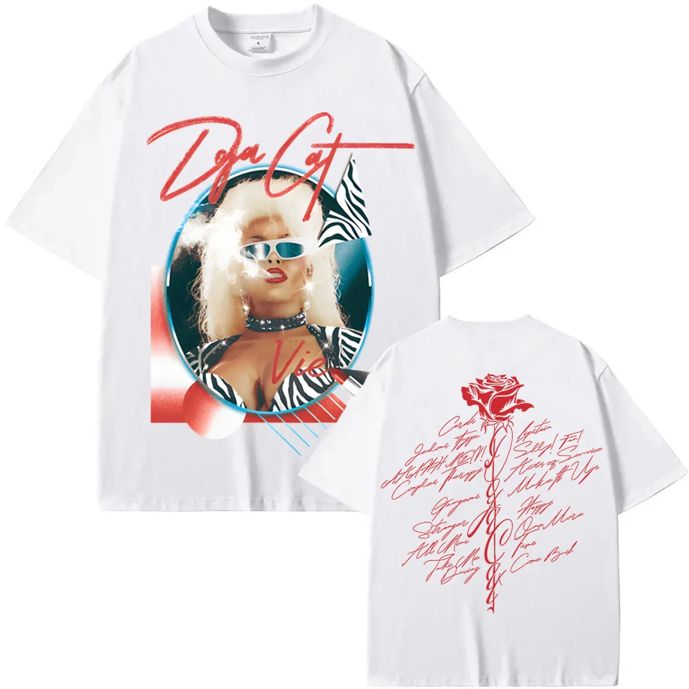 

DOJA CAT UNISEX-ADULT DOJA CAT OFFICIAL TRACKLIST TEE Doja Cat Same As Official Website High Quality Tee-shirt Cotton Round Neck