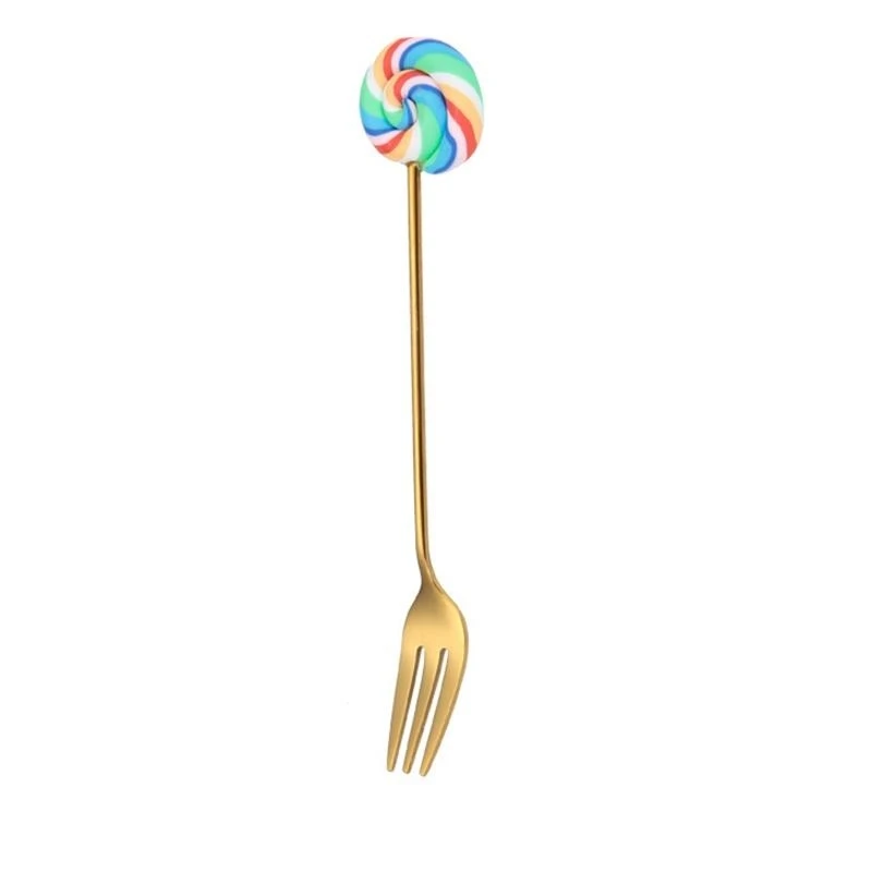 

Lollipop Design Dessert Spoons/Forks Coffee Scoops Stainless Steel Material