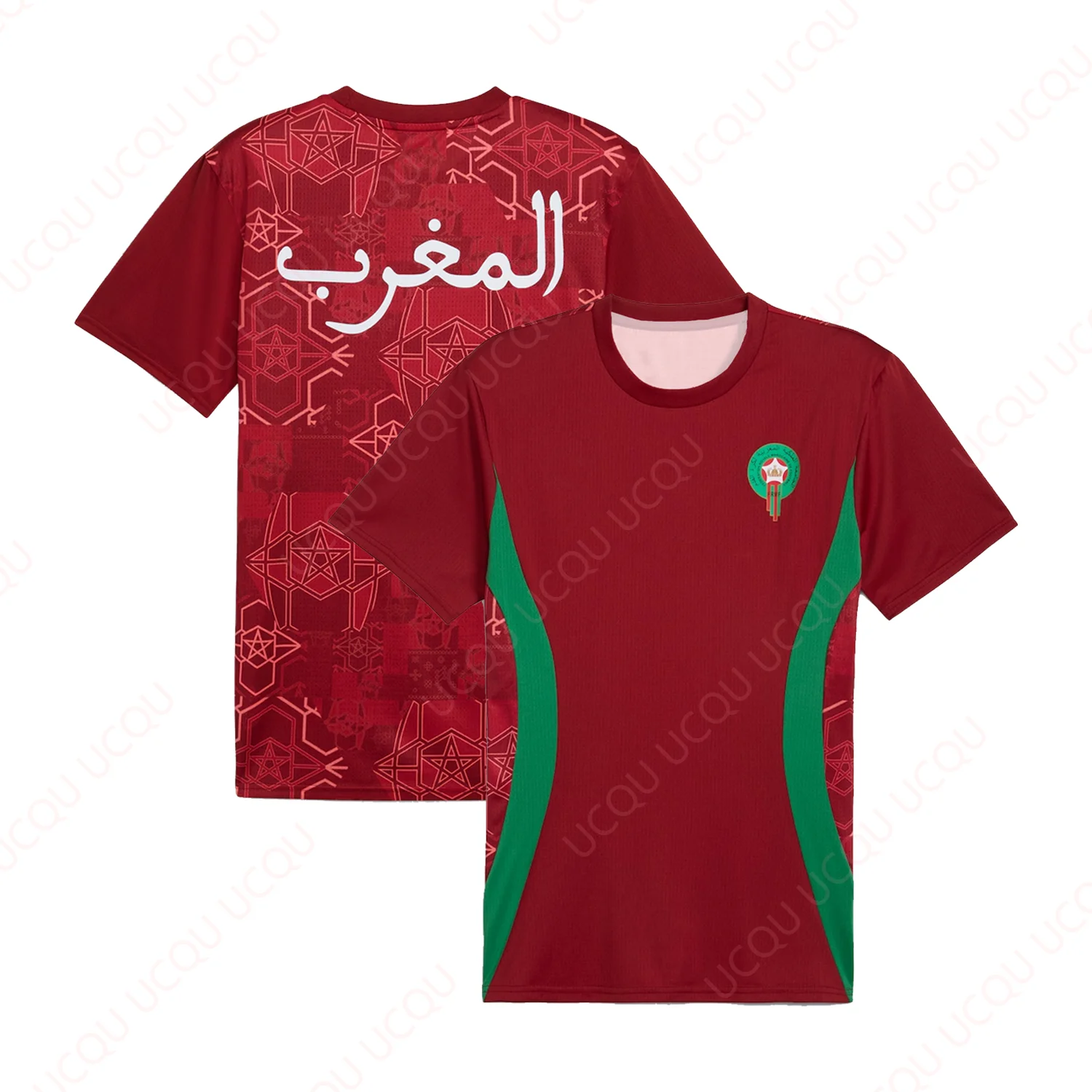 

2025 Morocco National Team Jersey, New Quick-Drying Classic Casual Adult Outdoor Jersey, Loose Exercise Jersey, Summer