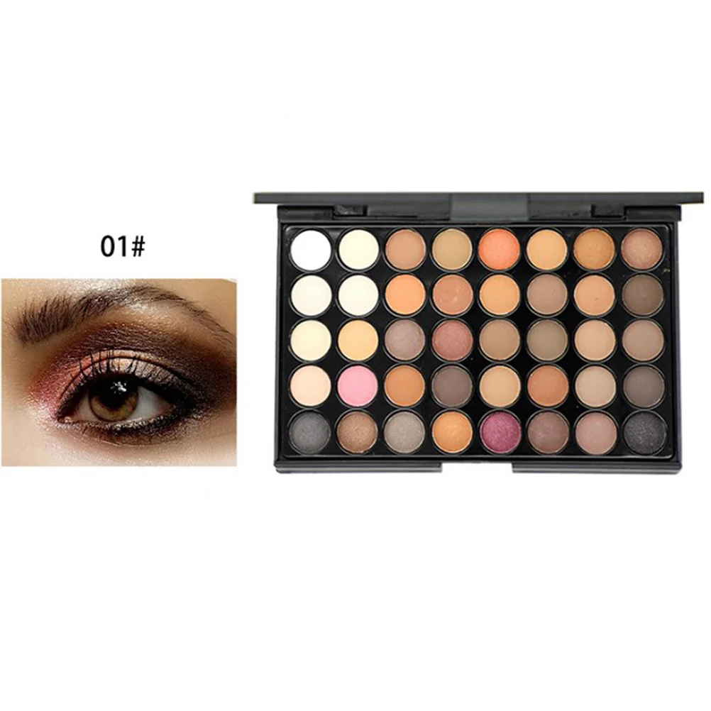 40 colori Ombretto Perlato Lustro Combinazione di trucco Pallet palette di trucco palette di ombretti