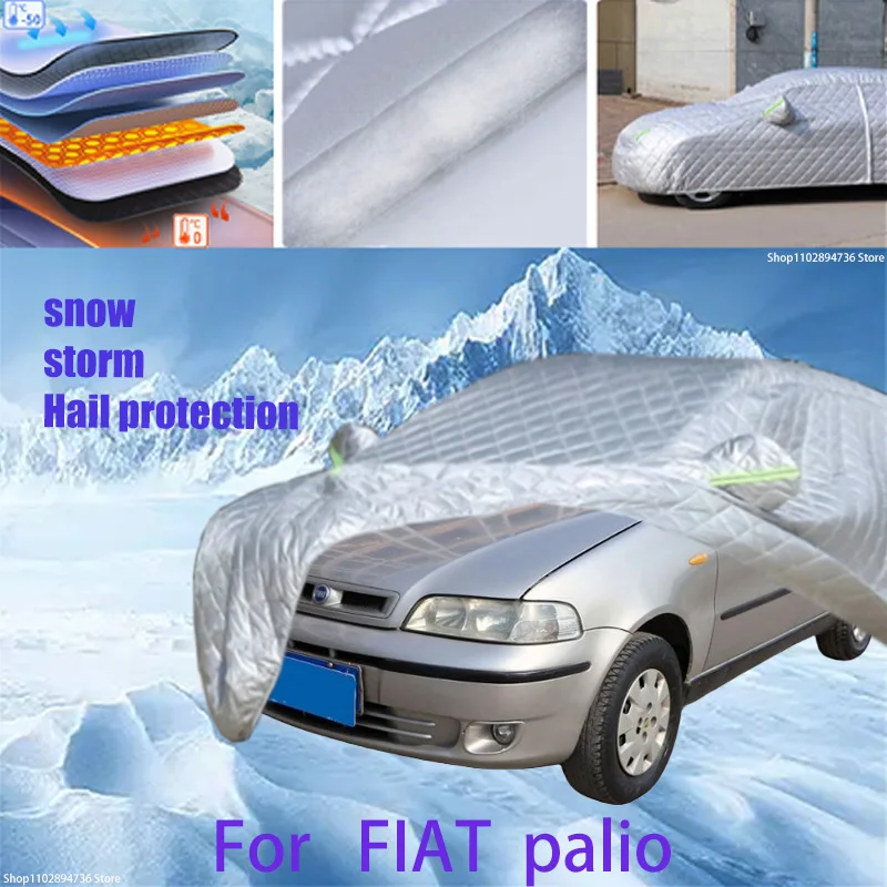 

For FIAT palio Outdoor Cotton Thickened Awning For Car Anti Hail Protection Snow Covers Sunshade Waterproof Dustproof