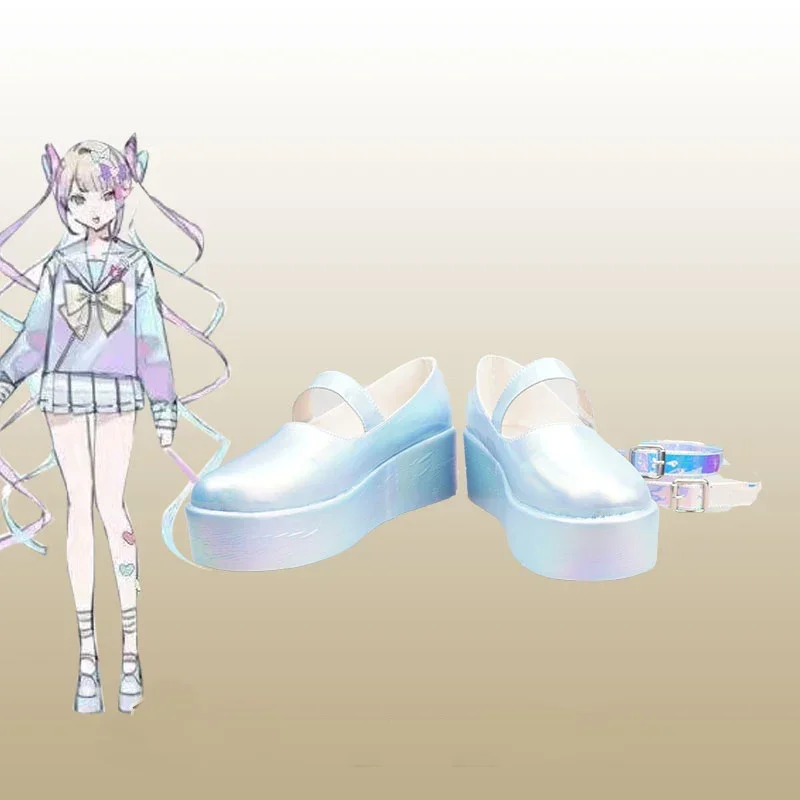 KAngel Cosplay Schoenen Game NEEDY GIRL OVERDOSE PU Lederen Schoenen Halloween Carnaval Laarzen Cosplay Props Custom Made